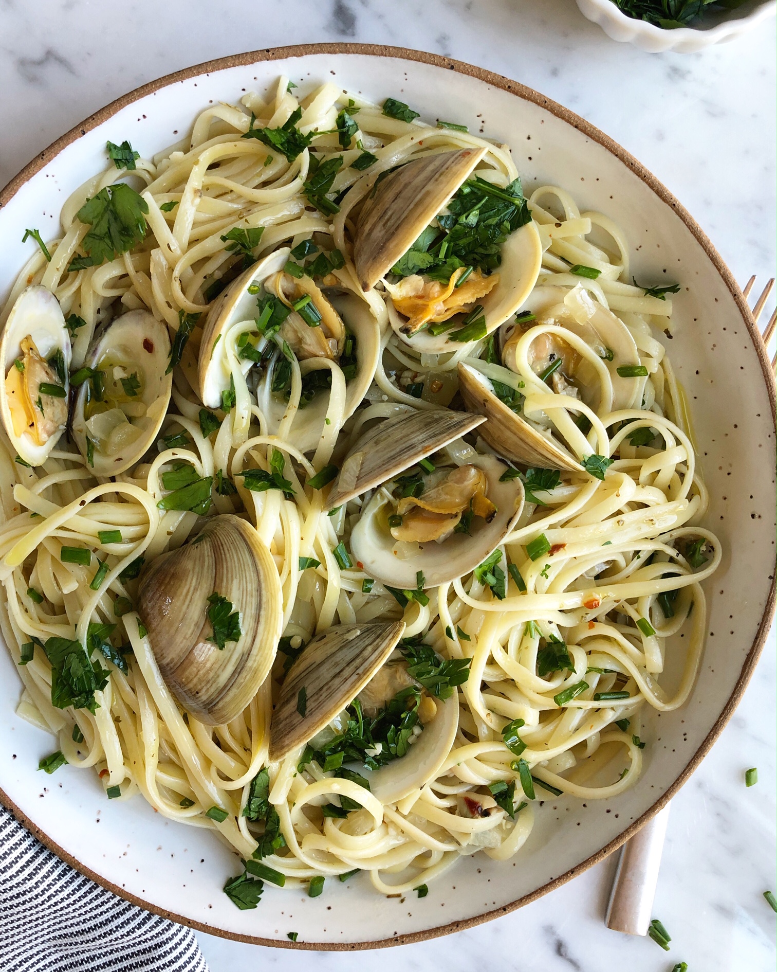Spaghetti alle vongole (cu scoici)